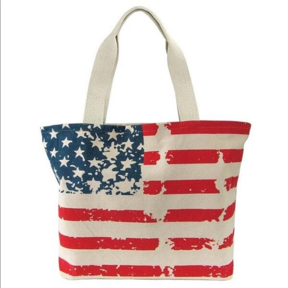 Patriotic stars & stripes bag💖